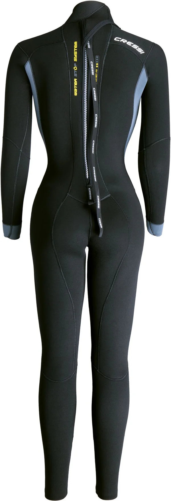 Cressi Fast Full Wetsuit for Scuba Diving & Spearfishing - 3mm Neoprene Thermal Protection for Men & Women - Perfect for Cold Water Surfing, Snorkeling & Water Sports