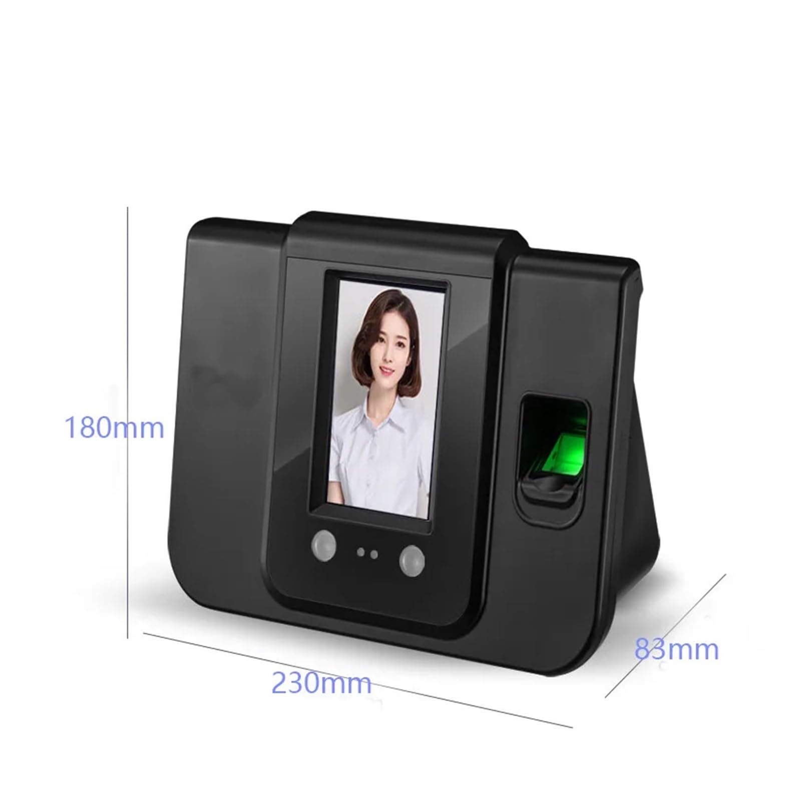 Biometric Face & Fingerprint Time Attendance Machine - Multilingual Support for Offices, Schools & Events | Secure & Accurate Employee Clock-In System