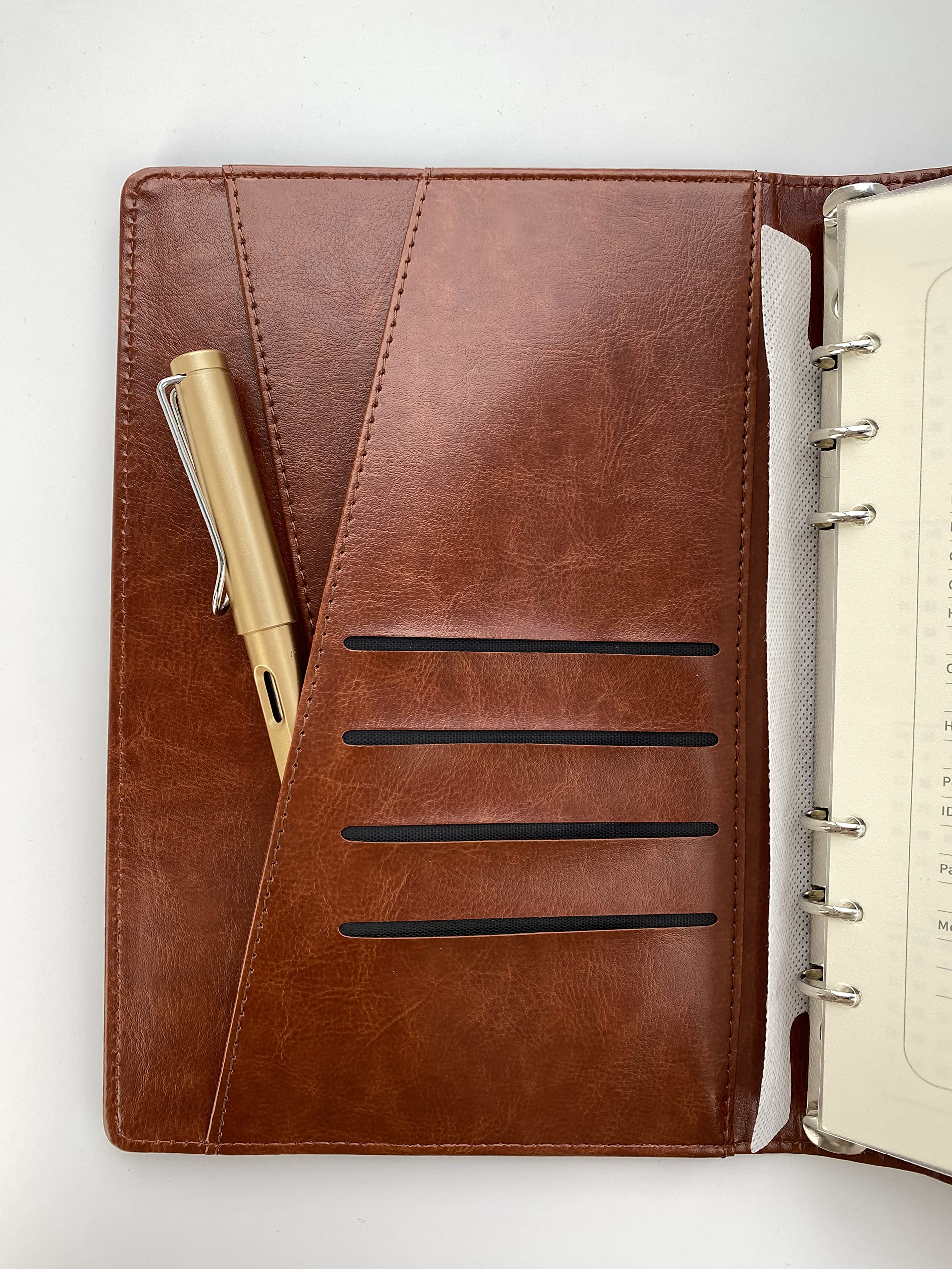 Premium Leather Travel Organizer with Qi Wireless Charger - Executive Business Notebook, 16GB USB Drive & Phone Charging Station - Perfect Gift for Business Travelers (Brown) - Ideal for Corporate Gifts, Office Essentials & Frequent Travel Accessories