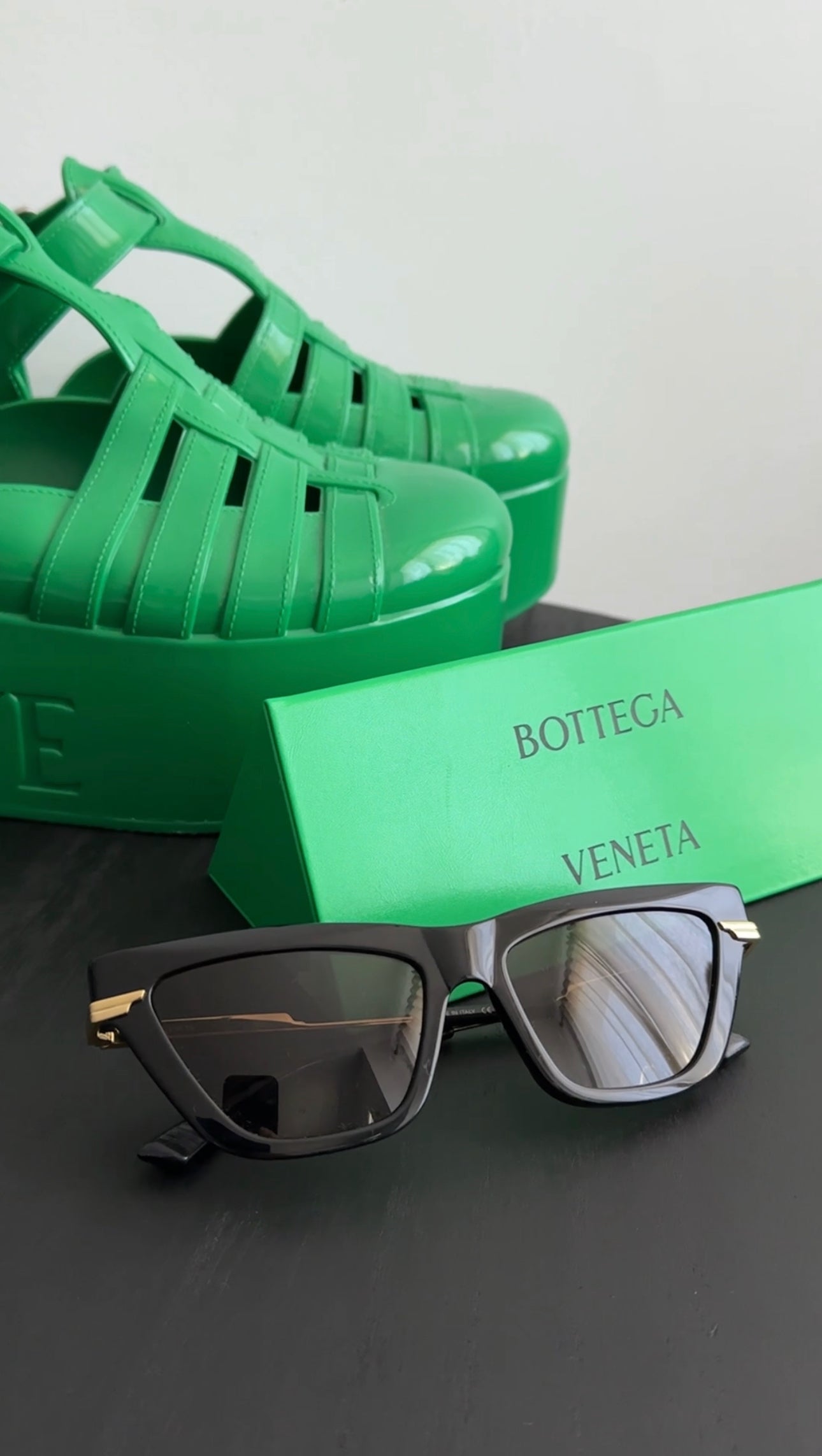 Bottega Veneta Black Cat Eye Sunglasses for Women - Luxury Designer Shades with UV Protection - Perfect for Beach, Driving & Fashion Outfits