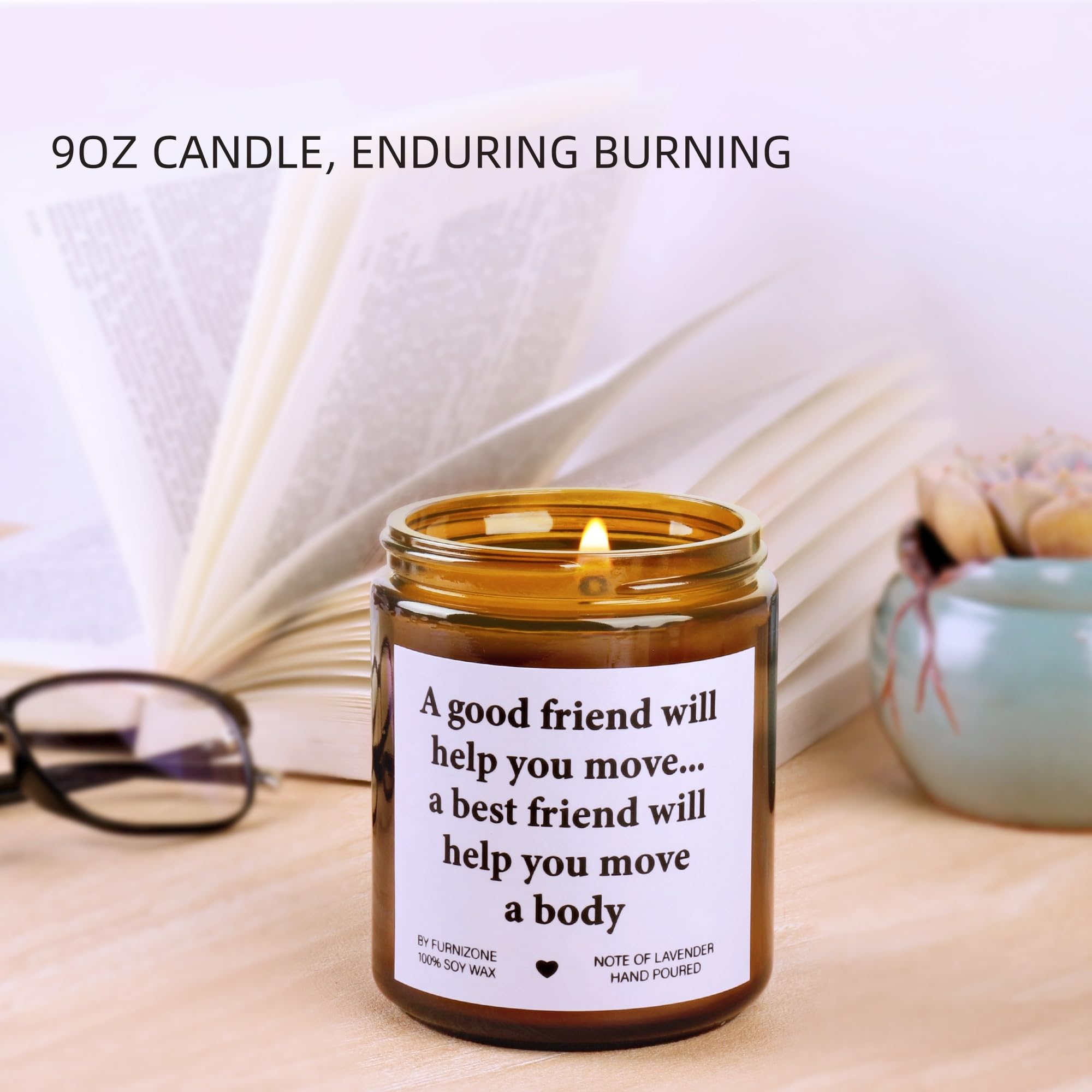 **Lavender Scented Soy Wax Candle - Natural Aromatherapy Gift for Women & Men, Birthday Present for Friends & Family - Home Decor & Relaxation - Stress Relief, Meditation, Yoga, Spa - Cozy Atmosphere for Bedroom, Bathroom, Office - Romantic Gift & Self-Care Essential - Perfect for Evenings, Spa Days, Relaxation & Creating a Peaceful Ambience - Ideal for Home, Office, Meditation, Yoga, Spa, Romantic Dinners, and Stress Relief**