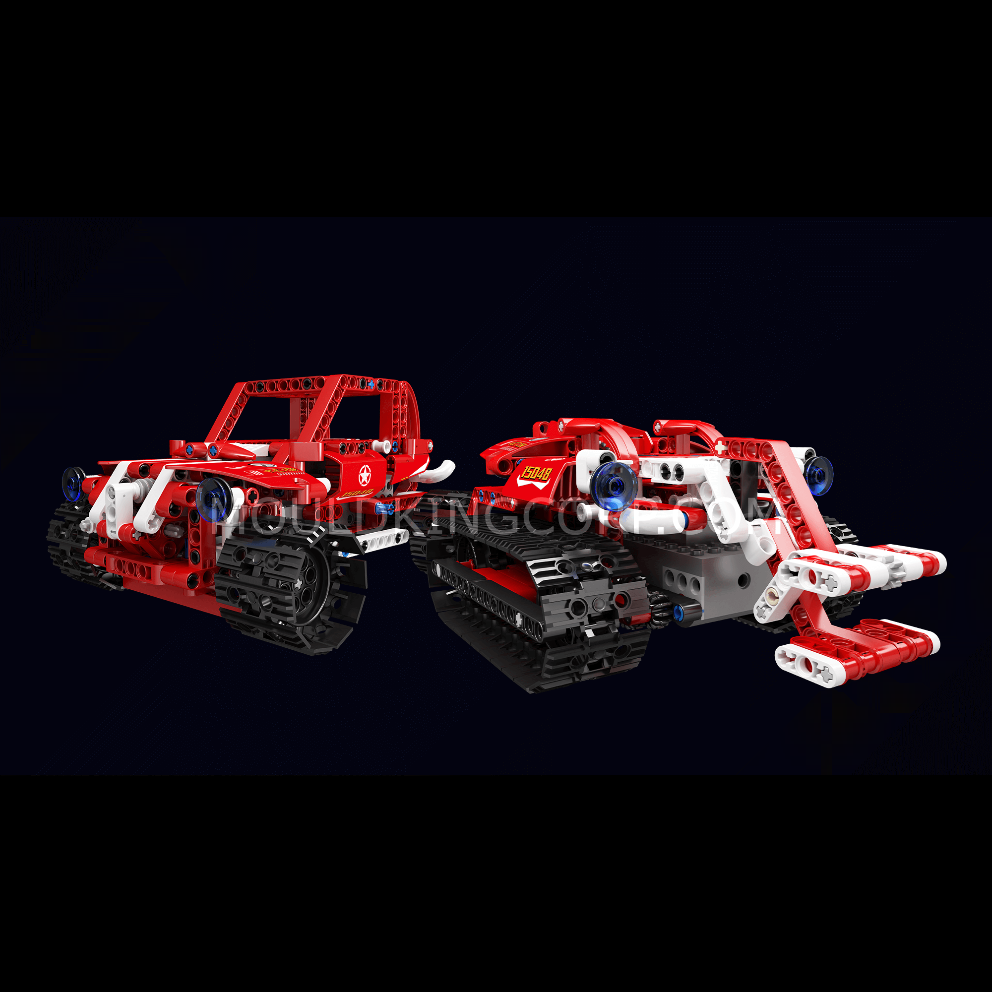 MOULD KING 15048 Power Brick Vector 3-in-1 Robot Building Set - 568 PCS STEM Educational Toy for Kids & Adults | Creative Construction Kit for School Projects, Birthday Gifts & Robotics Enthusiasts