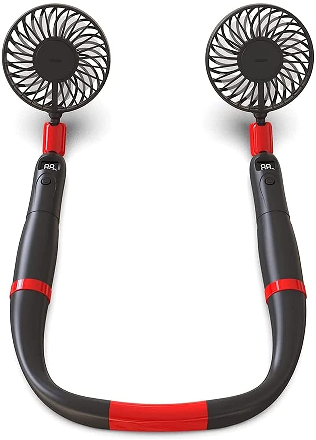 Hands Free Portable Neck Fan - Rechargeable USB Personal Cooling Fan with 3 Speed Levels, Lightweight for Home, Office, Travel, Gym & Outdoor Activities (Black) - Stay Cool While Working, Exercising or Commuting