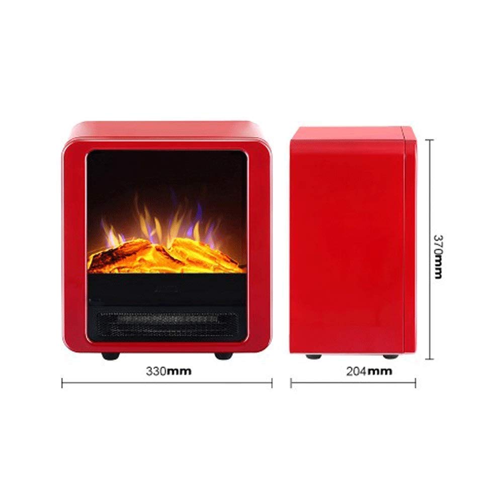 900W/1800W Freestanding Electric Fireplace Heater with Realistic Flame Effect - Overheat Protection - Perfect for Living Room, Bedroom & Office Warmth