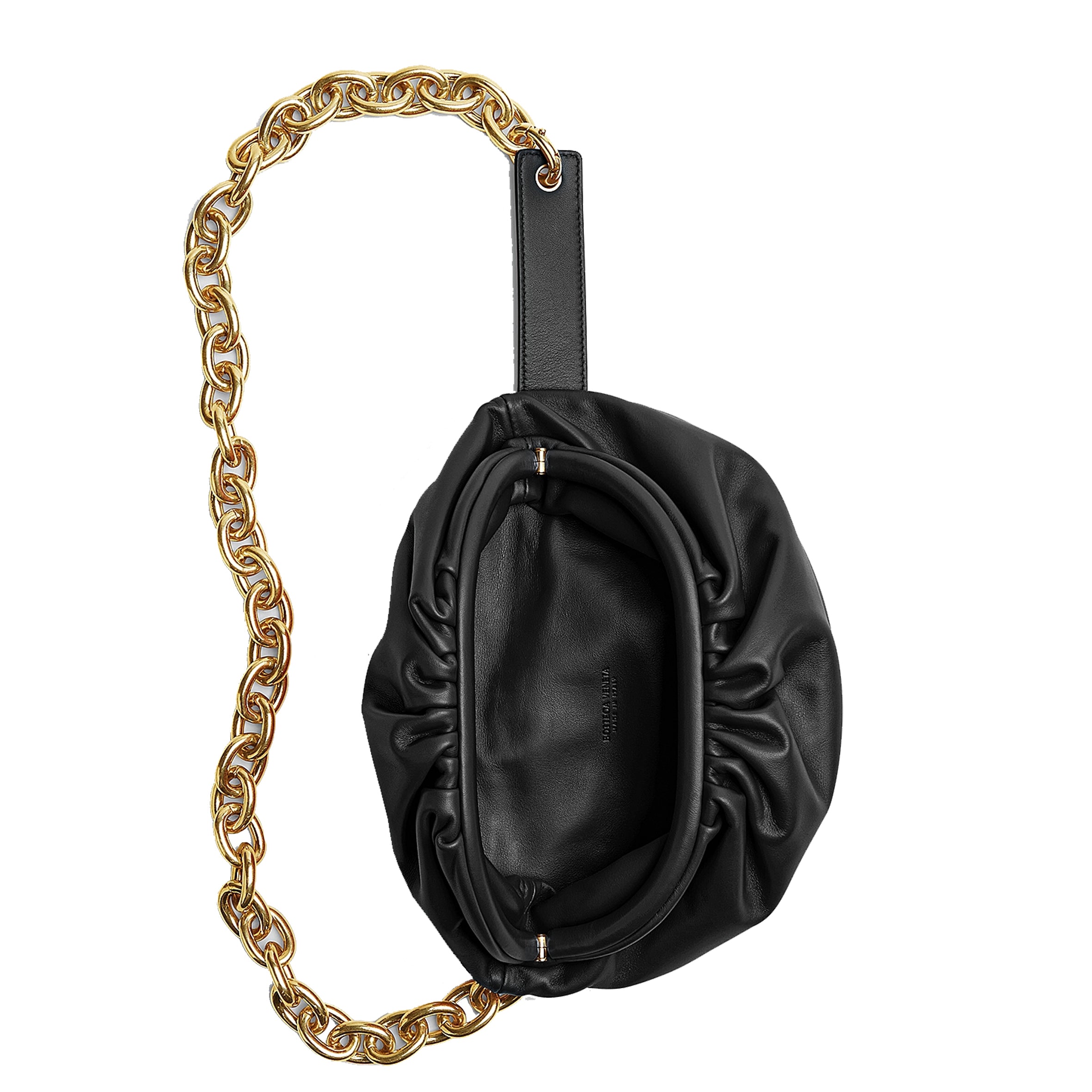 Stylish Mini Pouch Chain Belt Bag in Black & Gold - Perfect for Crossbody, Waist Pack & Fashion Accessories