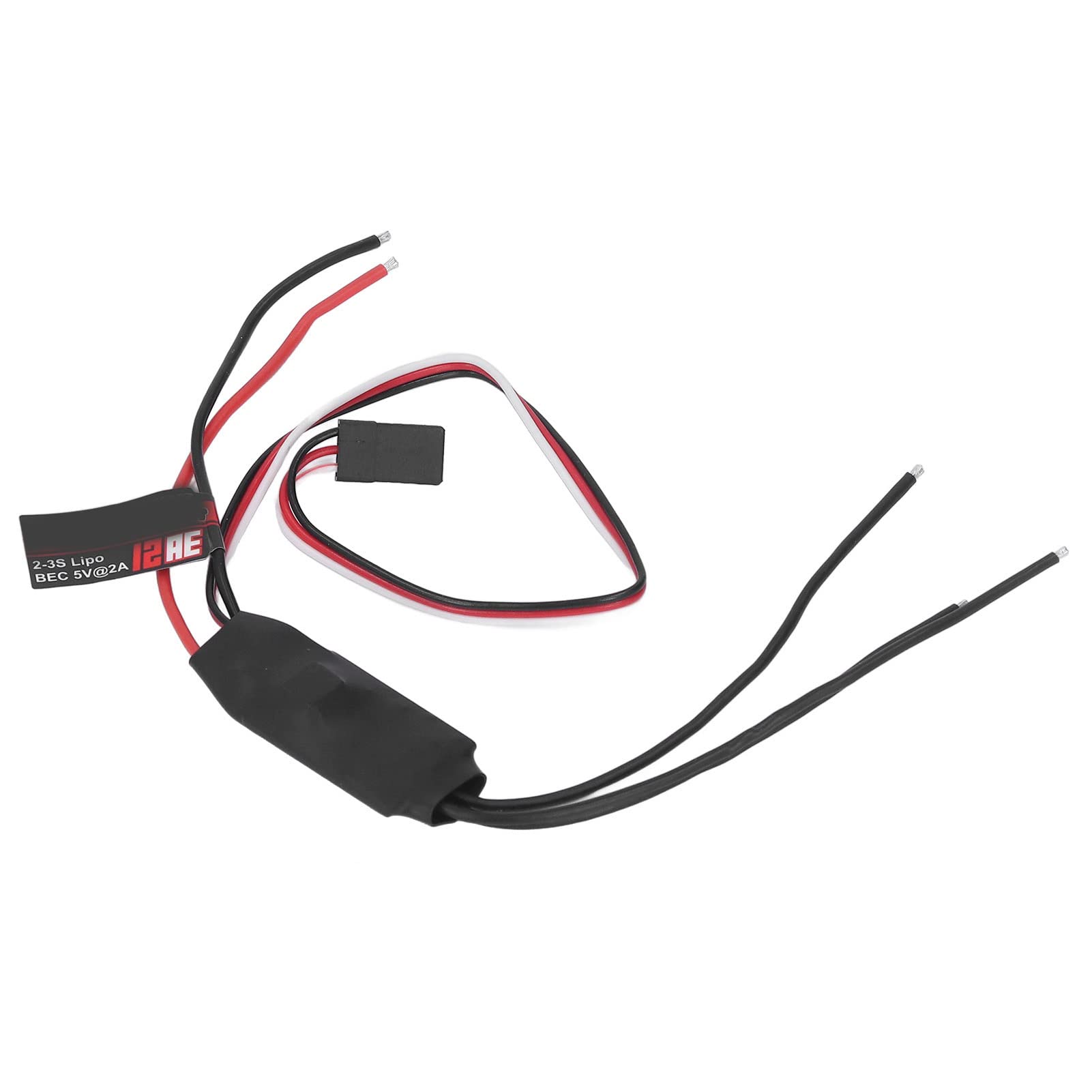 ENZZ 12A Electronic Speed Controller (ESC) - High Performance 12A ESC for RC Drones, Airplanes & Model Aircraft - Durable Black Replacement ESC for Smooth Motor Control - Perfect for FPV Racing, Aerial Photography & DIY Projects