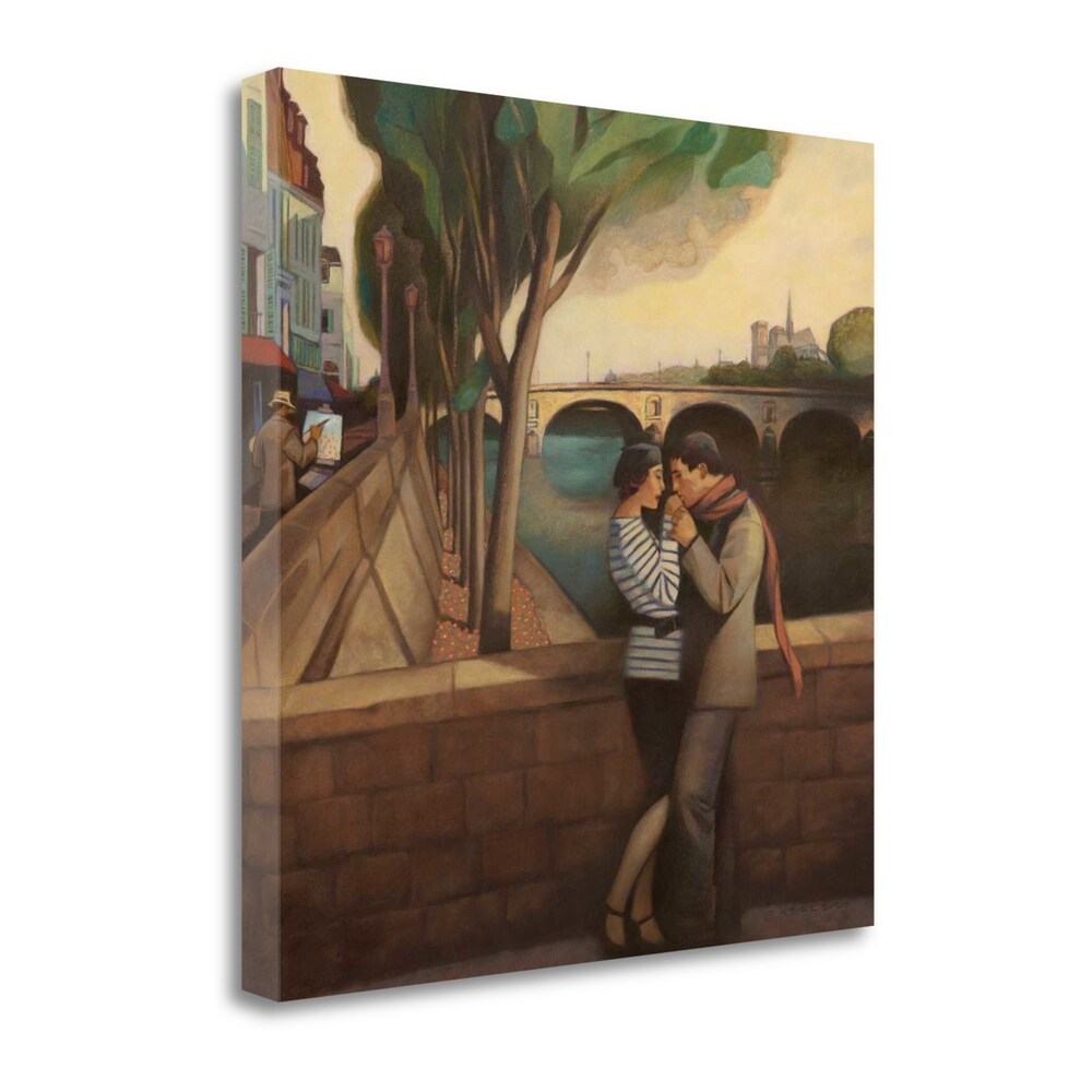 April In Paris By Gary Kelley - Premium Fine Art Giclee Print on Gallery Wrap Canvas, Ready to Hang Wall Decor - Perfect for Living Room, Bedroom & Office Art Display