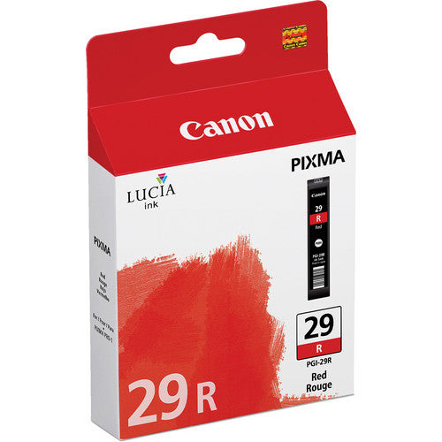Canon PGI 29 Red Ink Cartridge for Pixma PRO 1 Printer - High-Quality Photo Printing for Professional Photographers & Artists