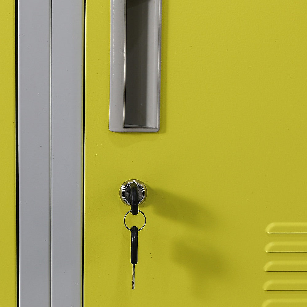 12-Door Locker for Office, Gym, Shed, School & Home Storage - Heavy Duty Standard Lock with 2 Keys - Perfect for Secure Personal Belongings & Equipment Storage