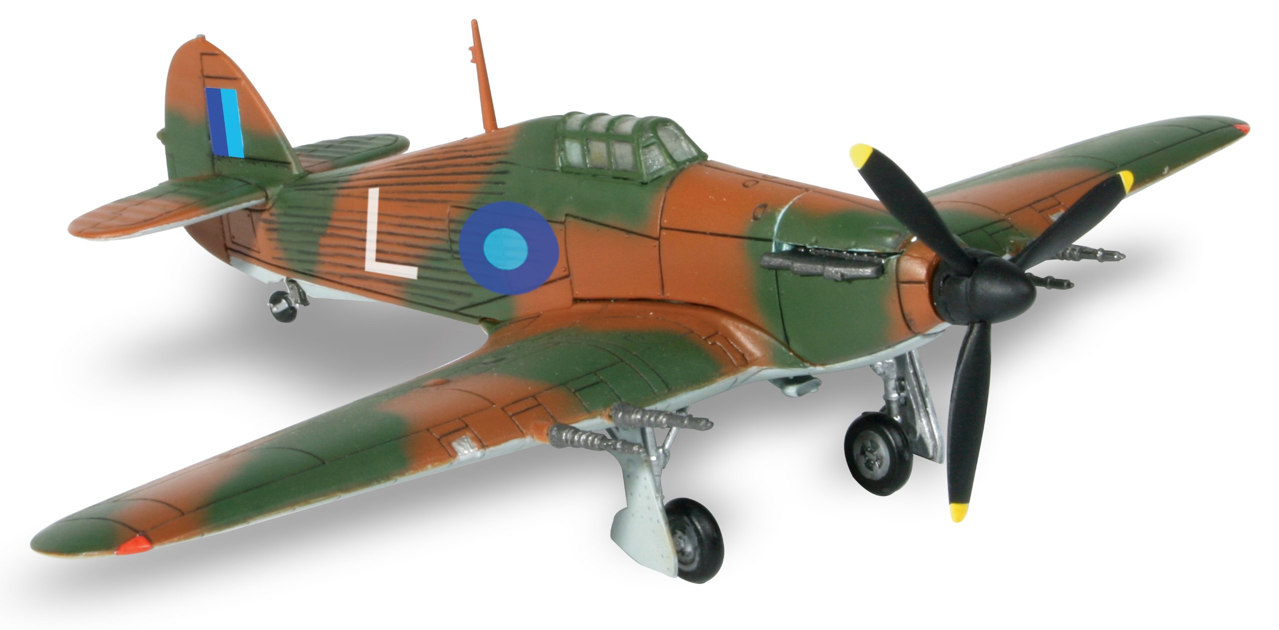 Forces of Valor 1:72 Scale UK Hawker Hurricane Diecast Model - WWII Military Aircraft Collection for Display & Diorama Scenes