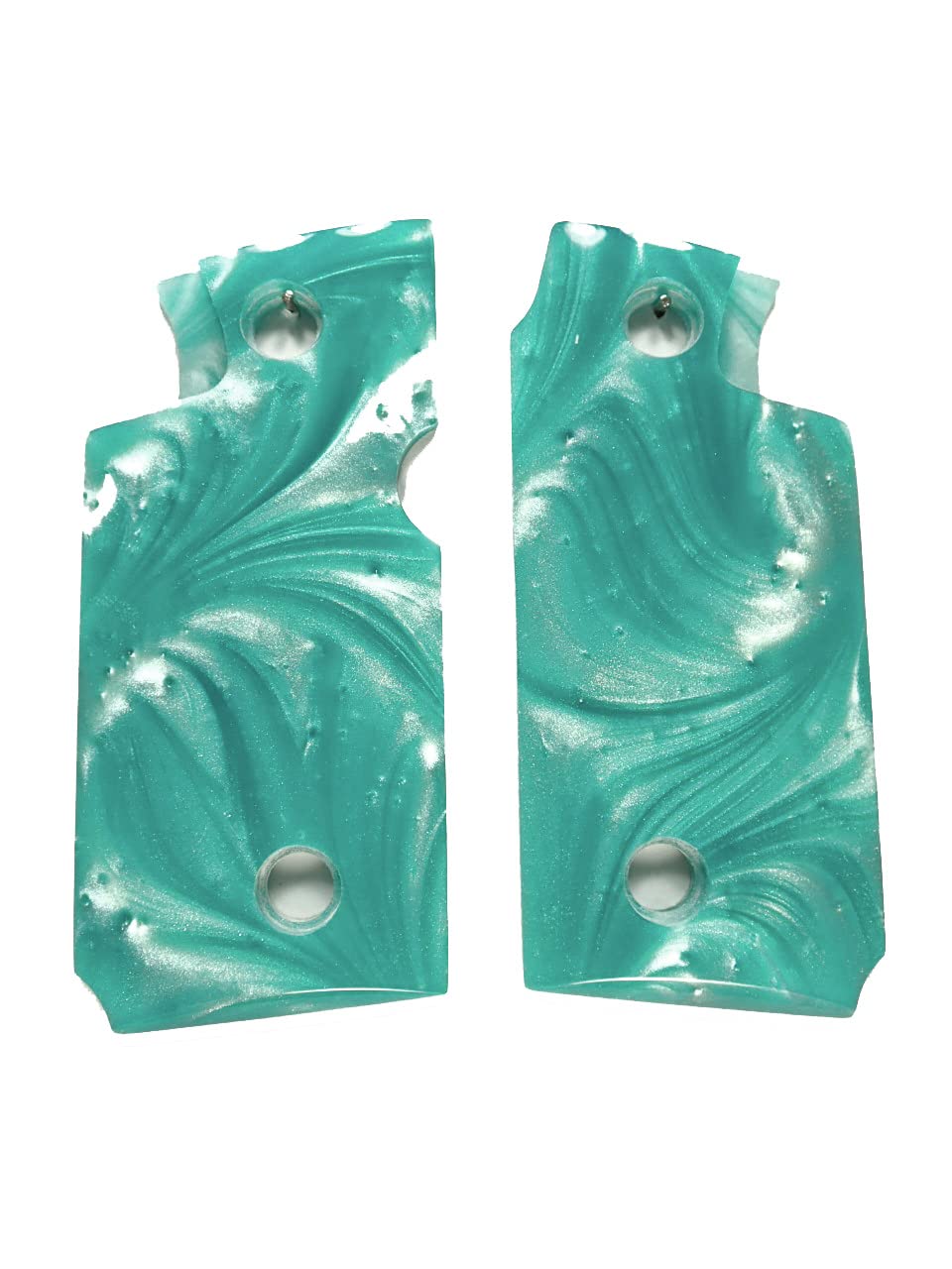 Replacement Pearl Grips for Springfield Armory 911 .380 - Robin Egg Blue Handgun Grips for Enhanced Grip & Style | Perfect for Concealed Carry & Range Shooting