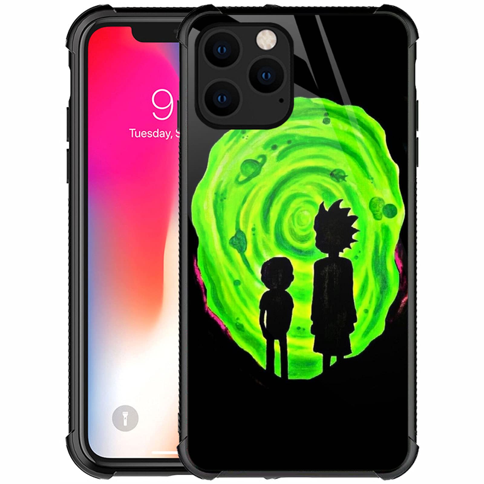 Goodsprout iPhone 13 Mini Case - Shockproof Hard PC Back Cover with Unique Green Aperture Design, Anti-Scratch Protection for Apple iPhone 13 Mini - Perfect for Outdoor Activities and Daily Use