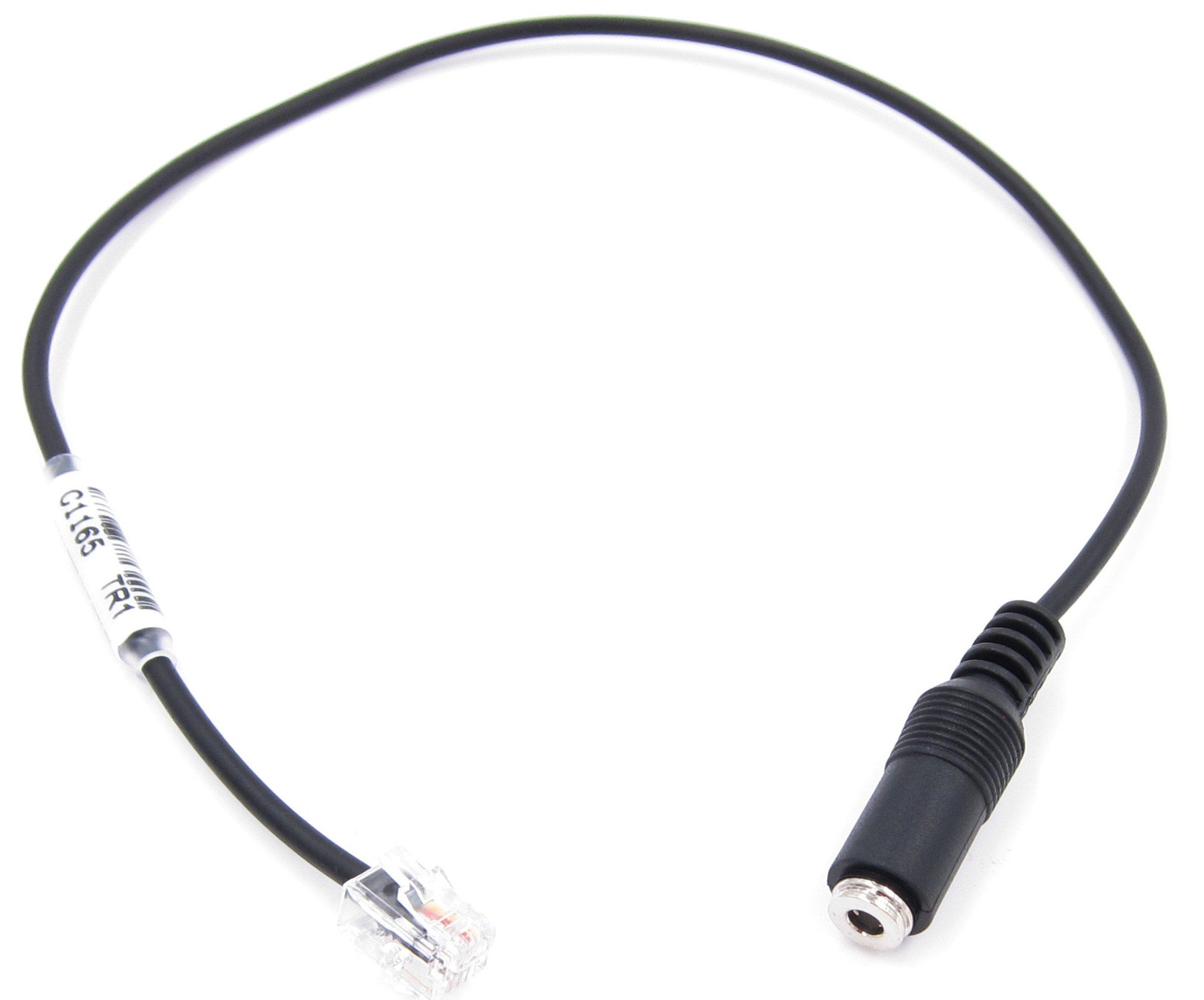 Yealink T20P T22P T26P T28P & Grandstream Phone Headset Adapter Cable - Smartphone to 4P4C RJ9 Plug Connector for Office Communication & Call Center Use
