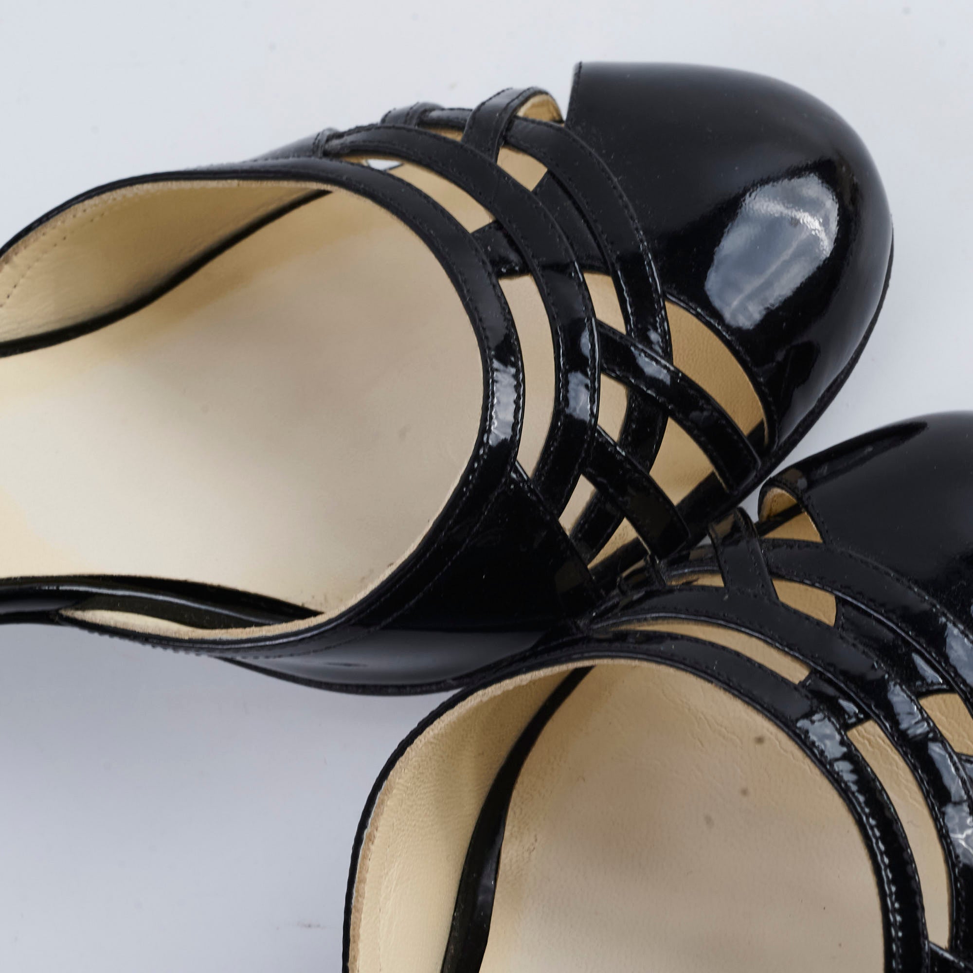 Chanel Patent Leather High Heels - Black Size 38 for Women | Luxury Designer Pumps for Evening Parties & Formal Events