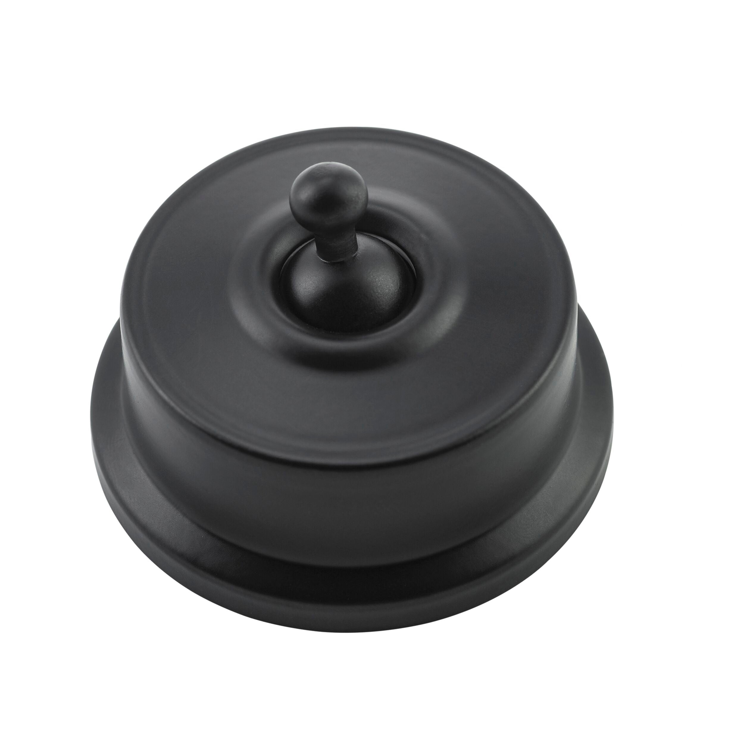 5320 Switch Federation Matte Black D62xP38mm - High-Quality Electrical Switch for Home & Office Use | Perfect for Modern Interiors & DIY Projects