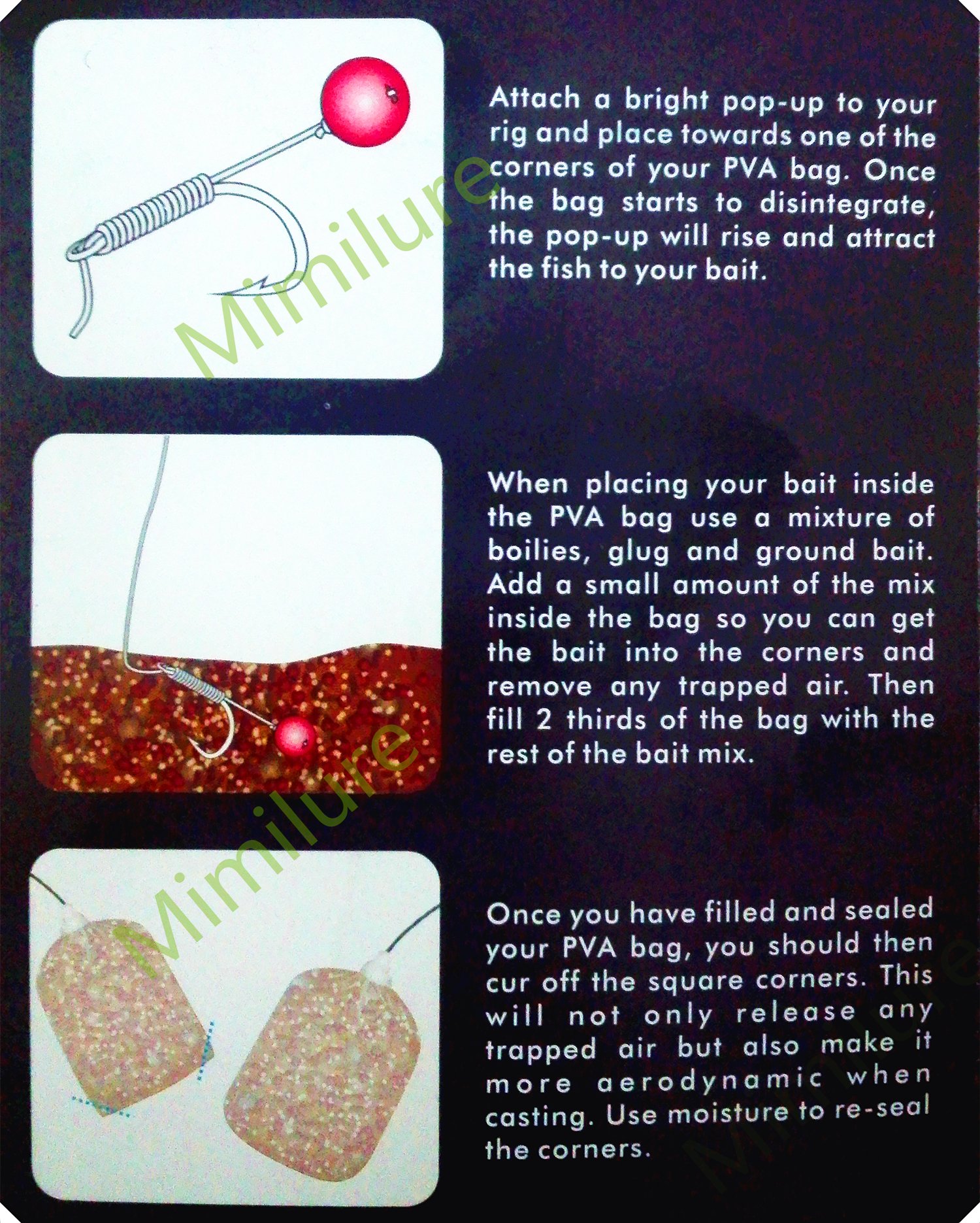 Premium PVA Fishing Bait Bags - 100pcs Catfish & Carp Fishing Bait Holders for Boilie Rigs (12cm x 16cm) | Durable Mesh Bait Bags for Freshwater Fishing, Carp Angling & Catfish Baiting | Ideal for Lakes, Rivers & Professional Fishing Tournaments