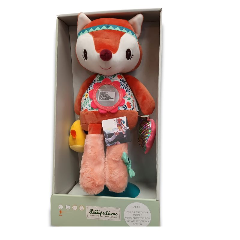 Activity Cuddle Alice The Fox - Soft Plush Stuffed Animal Toy for Kids, Gifts, and Nursery Decor | Perfect for Cuddling, Playtime, and Bedtime Comfort