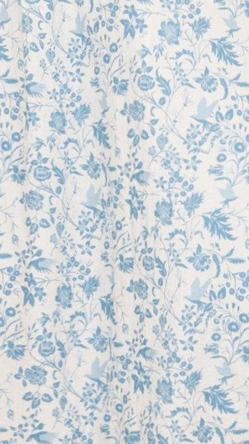 Azura Maxi Dress - Blue Floral Print Long Summer Dress for Women, Beach Vacation & Boho Style Outfit