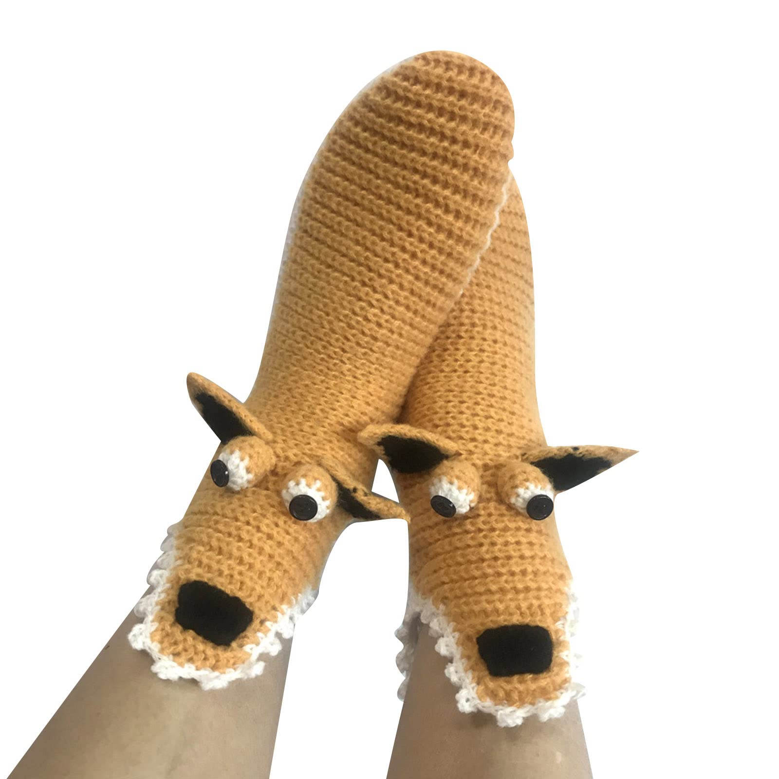 3D Animal Slipper Socks for Men & Women - Cartoon Knitted Warm Floor Socks for Toddler Boys - Perfect for Indoor Wear, Home Comfort & Gift Giving