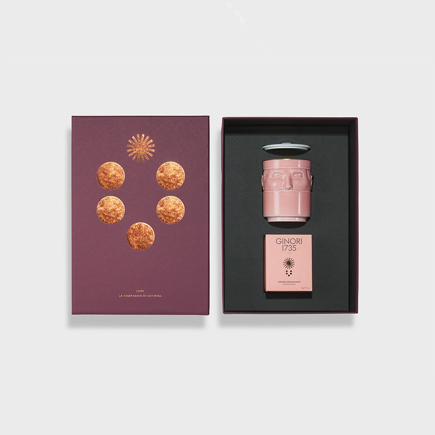 Ginori 1735 LCDC Companion Scented Candle - Flamingo Scent | Luxury Home Fragrance for Relaxation & Aromatherapy | Perfect for Living Room, Bedroom & Spa Decor