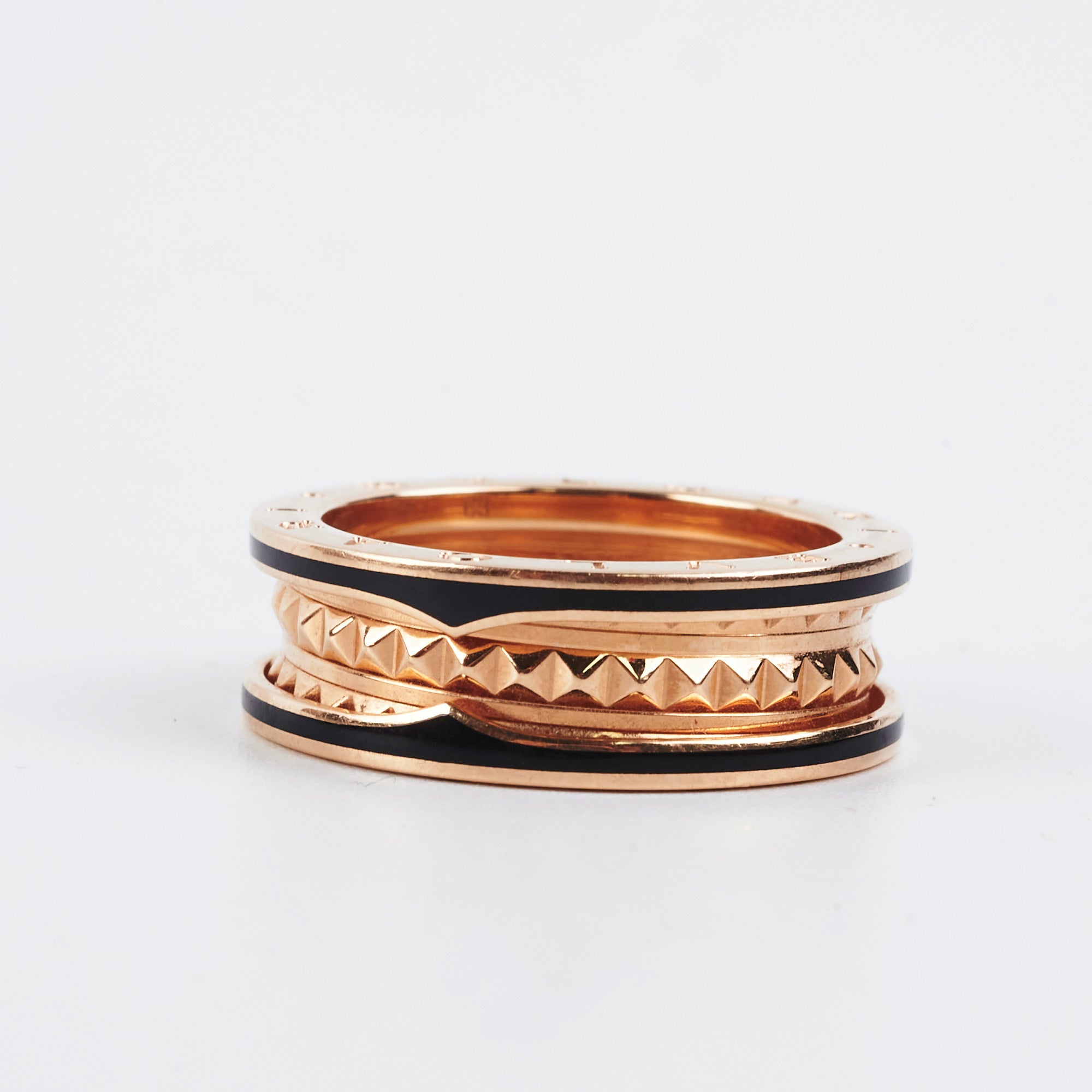 Bvlgari B.Zero1 Ring in 18K Rose Gold - Size 63 (US 9.5) - Luxury Italian Jewelry for Women, Perfect for Weddings, Anniversaries & Special Occasions