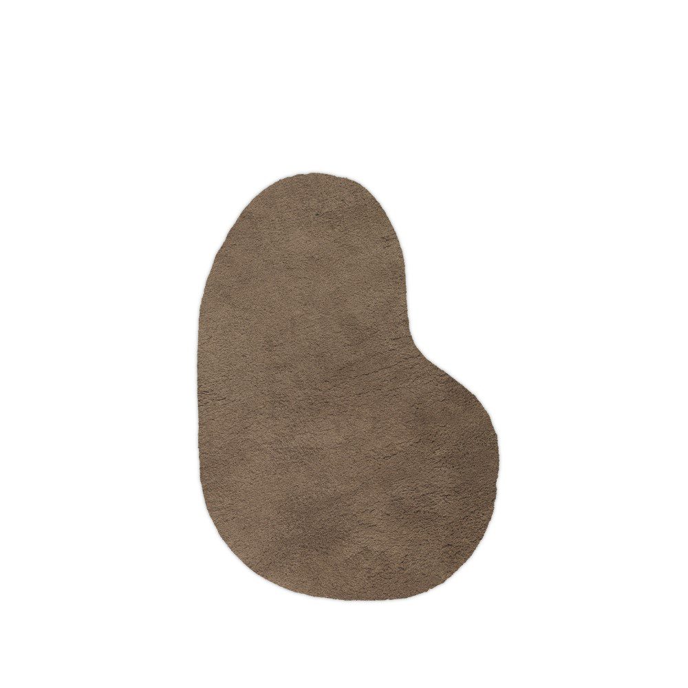 FERM LIVING Forma Wool Rug - Soft & Durable Ash Brown Area Rug for Living Room or Bedroom | Available in 2 Sizes (5'x8' & 8'x10') | Cozy Home Decor & Boho Chic Style