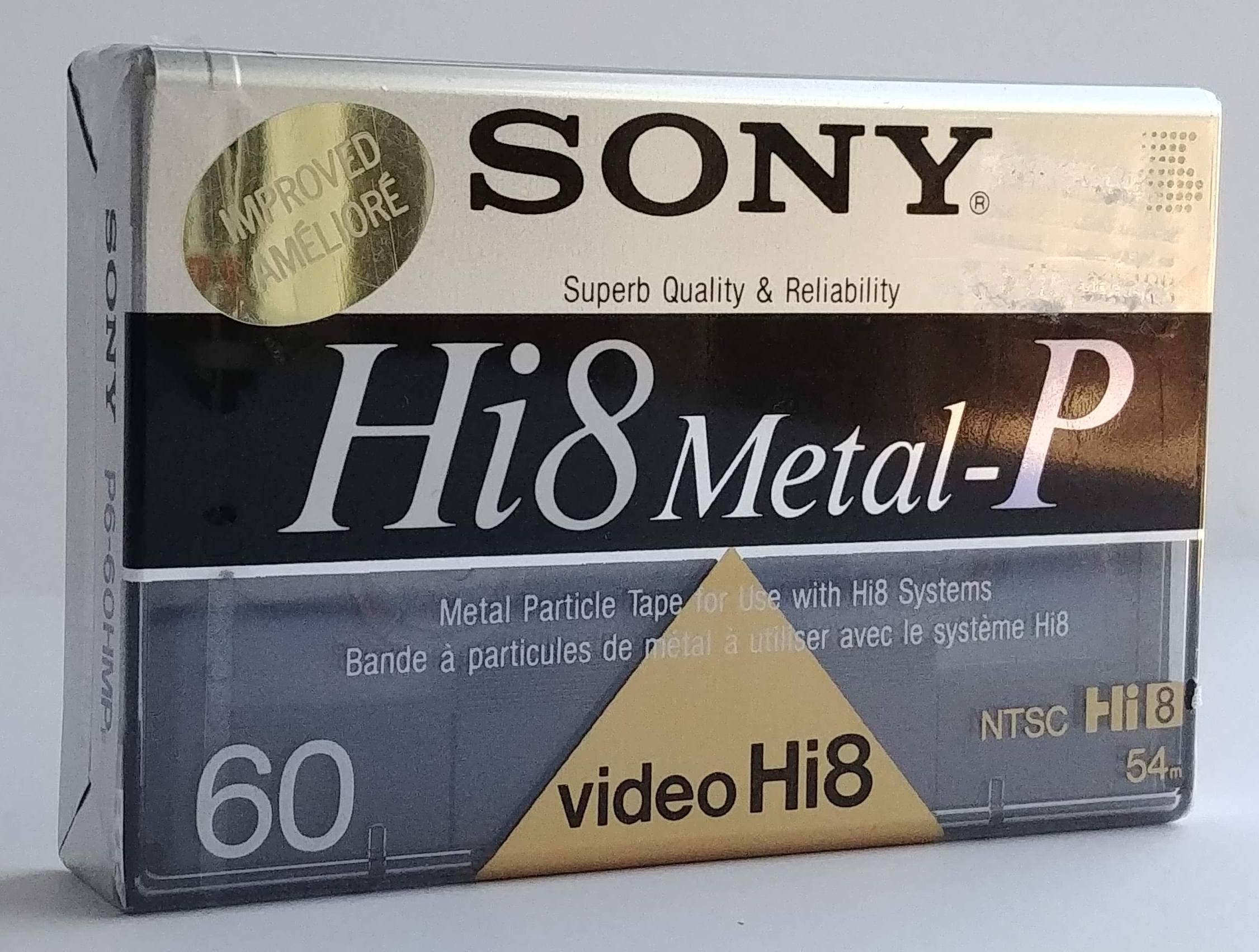 Sony Hi8/Digital8 Metal Particle Video Cassette Tapes - High-Quality Recording for Camcorders, Ideal for Home Videos, Events & Archiving