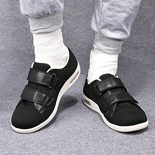 **JBTNBX Wide Width Men's Shoes - Adjustable Lightweight Diabetic & Edema Walking Sneakers for Elderly - Indoor/Outdoor Comfort for Daily Use, Exercise & Travel**