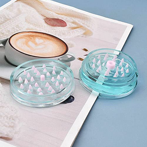 Acxico 2-Piece Silicone Epoxy Resin Mold Set - DIY Leaf & Herb Grinder for Spices, Resin Casting & Craft Projects - Perfect for Making Unique Jewelry, Soap Molds & Home Decor