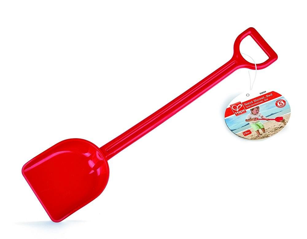 Hape Red Sand Shovel - Durable Beach & Garden Toy for Kids - Perfect for Sandcastles, Gardening & Outdoor Play