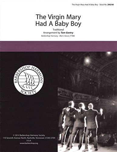 Hal Leonard The Virgin Mary Had a Baby Boy TTBB A Cappella Choir Sheet Music - Arranged by Tom Gentry - Perfect for Christmas Concerts, Church Choirs & Holiday Performances