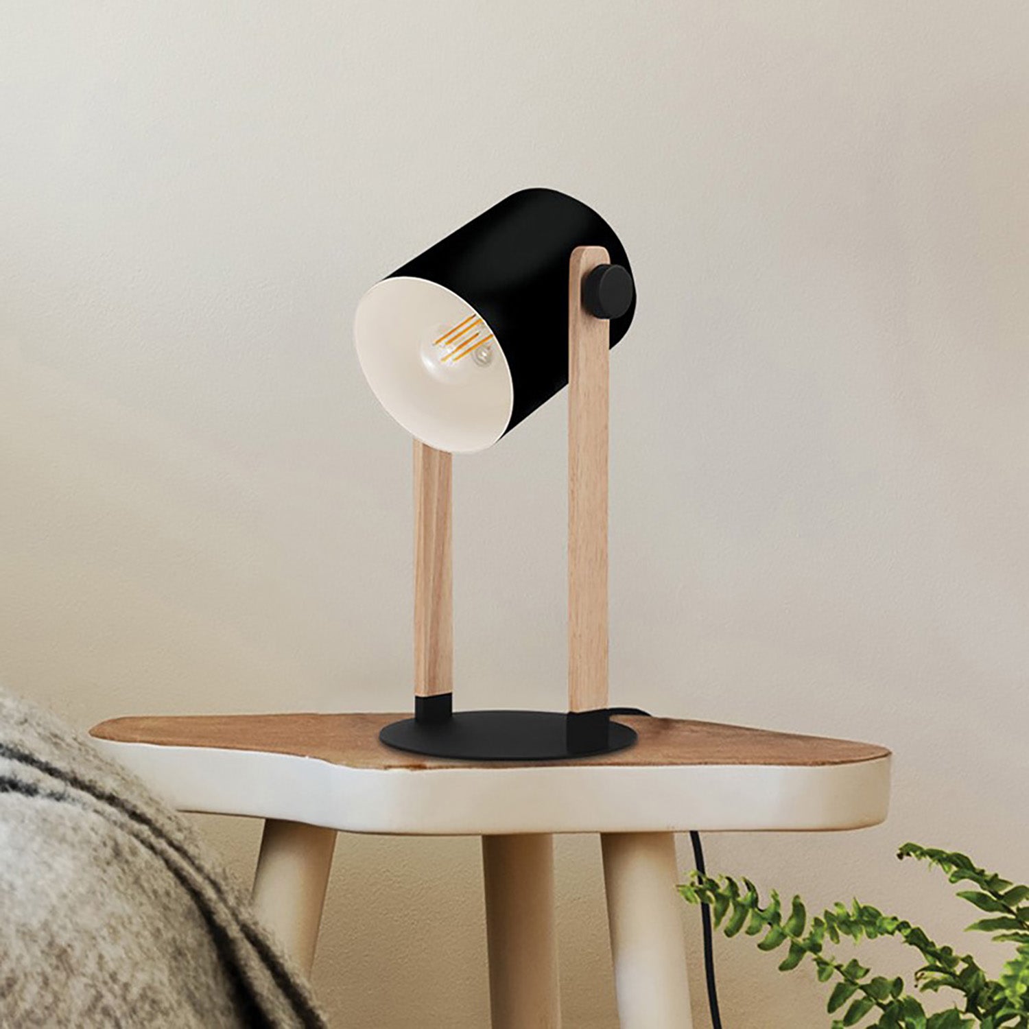 Hornwood Table Lamp - Modern LED Desk Light for Home Office, Bedroom & Living Room - Stylish Nightstand Lighting for Reading & Decor