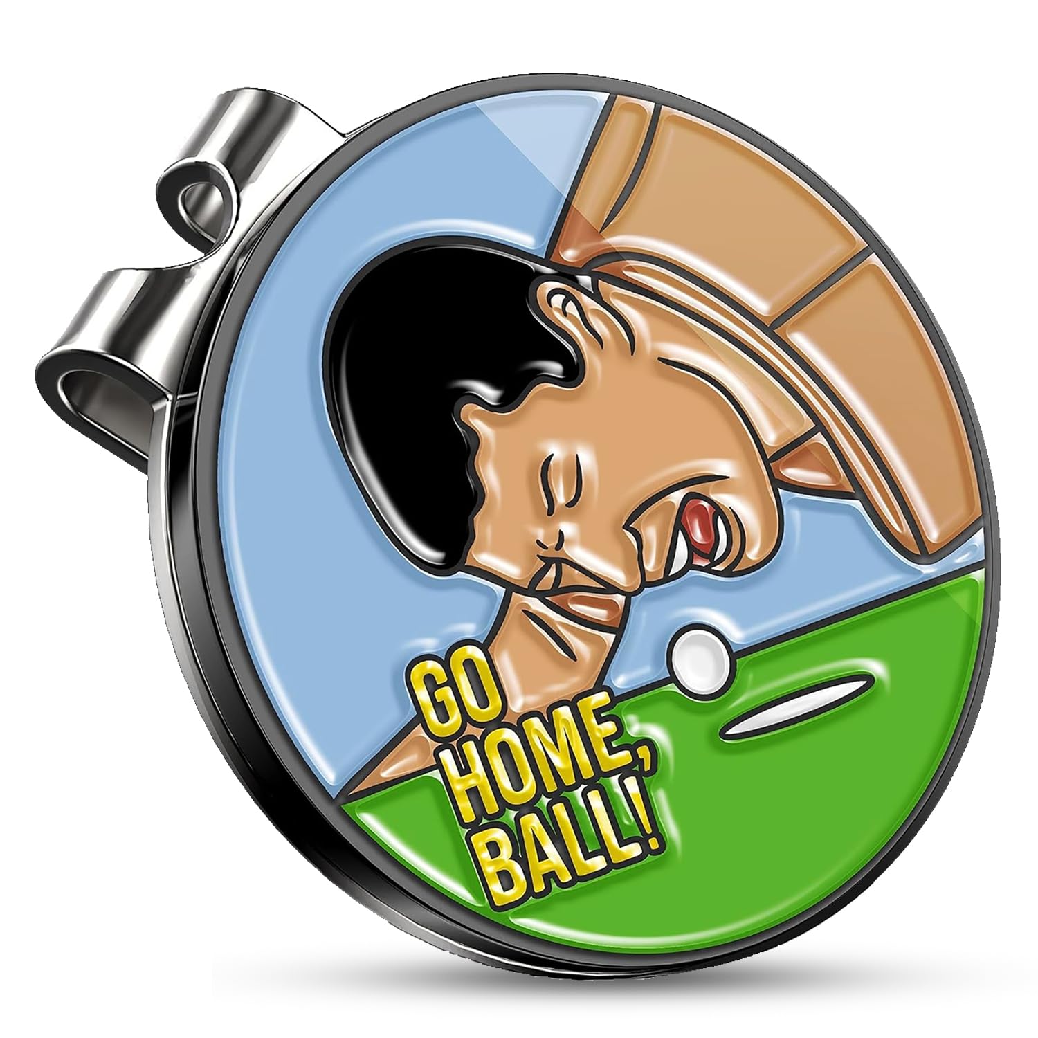 K9King Magnetic Golf Ball Marker with Hat Clip - Premium Alignment Ball Mark for Golfers | Funny Golf Accessories & Perfect Gift for Golf Lovers | Ideal for On-Course Alignment & Stylish Cap Accessory
