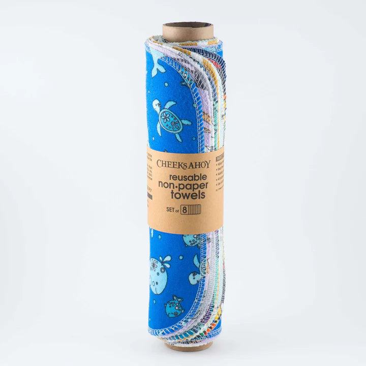 Eco-Friendly Pre Rolled Unpaper Towels | Single Ply Reusable Paper Towel Alternative | Perfect for Kitchen, Bathroom & Sustainable Living