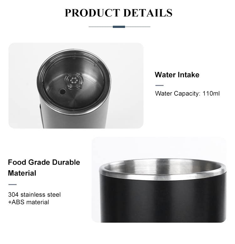 Rainfox Portable Espresso Machine for Coffee Ground & Capsules - Compact Travel Coffee Maker for Car, Camping, Home, Office & RV - Perfect for Road Trips, Outdoor Adventures & Daily Brewing (Model CM01H)