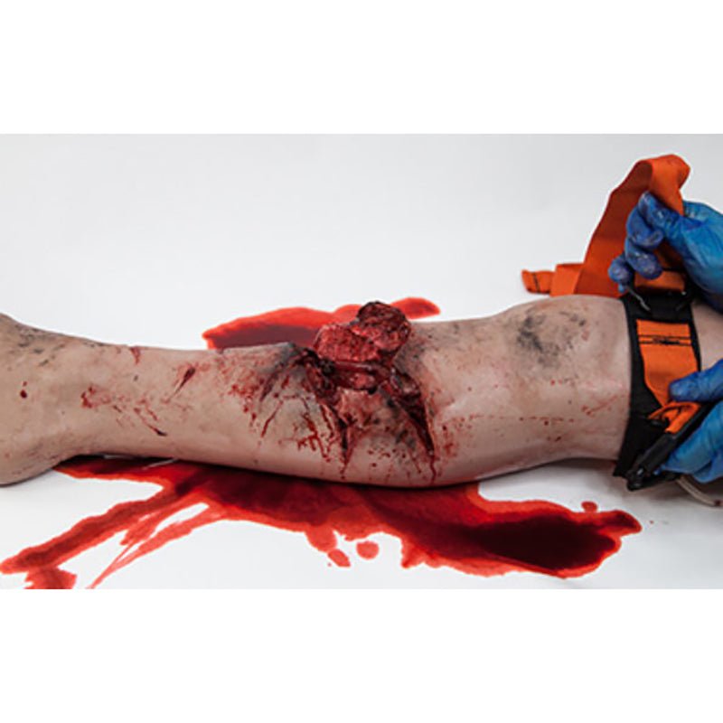 Full Leg Major Injury Task Trainer - High-Quality Medical Simulation Training Aid for EMTs, Paramedics & First Responders | Perfect for Emergency Response Drills & Trauma Care Practice