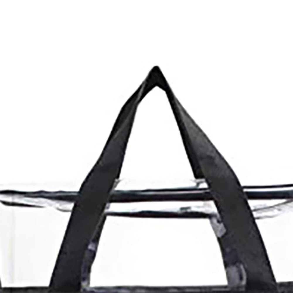Clear Stadium Approved Tote Bags - Security Travel & Gym Clear Bags for Work, Sports & Concerts | Perfect for NFL Games, Music Festivals & Airport Security
