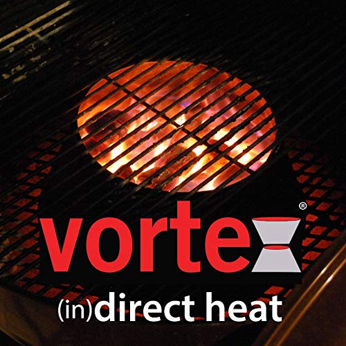 Vortex Small Direct Cooking Charcoal Grill BBQ Accessory Cone for Weber Smokey Mountain WSM (18.5 & 22.5 Inch) | Stainless Steel | Genuine USA Made | Perfect for Smoking, Grilling & Outdoor Cooking