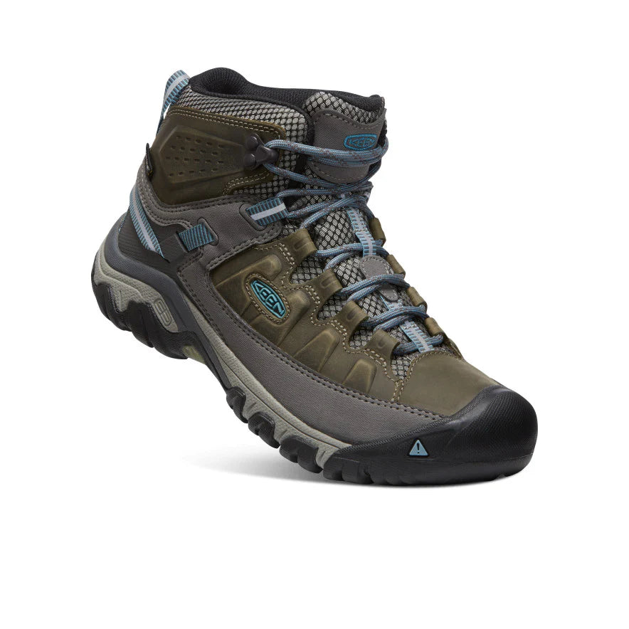 Women's KEEN Targhee III Mid WP Waterproof Hiking Boots - Magnet/Atlantic Blue | Outdoor Trekking & Trail Adventures