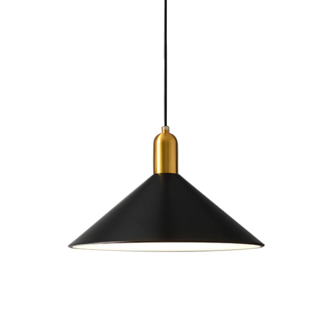 Vintage Black Minimalist Barn Chandelier Pendant Light - Nordic Style Macaron Ceiling Hanging Lamp for Living Room, Dining Room, Loft & Kitchen Island - Perfect for Farmhouse, Industrial & Modern Home Decor (Black)