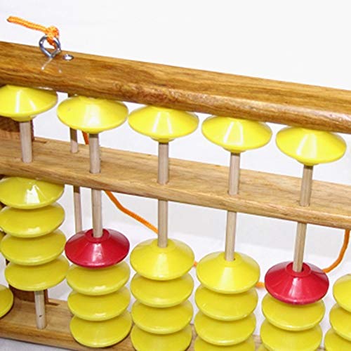 13-Column Wooden Chinese Abacus - Large Non-Slip Soroban Math Tool (58cm) for Kids Learning & Education | Home Schooling & Montessori Classroom Supplies