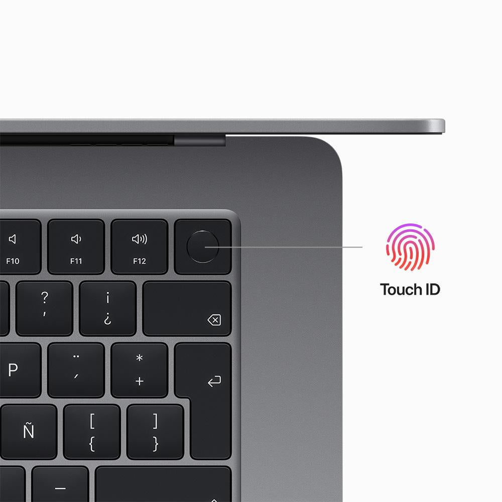Apple MacBook Air 15-inch Laptop with M2 Chip - 8-Core CPU, 10-Core GPU, 256GB SSD - Space Gray | Perfect for Work, Study & Creative Projects