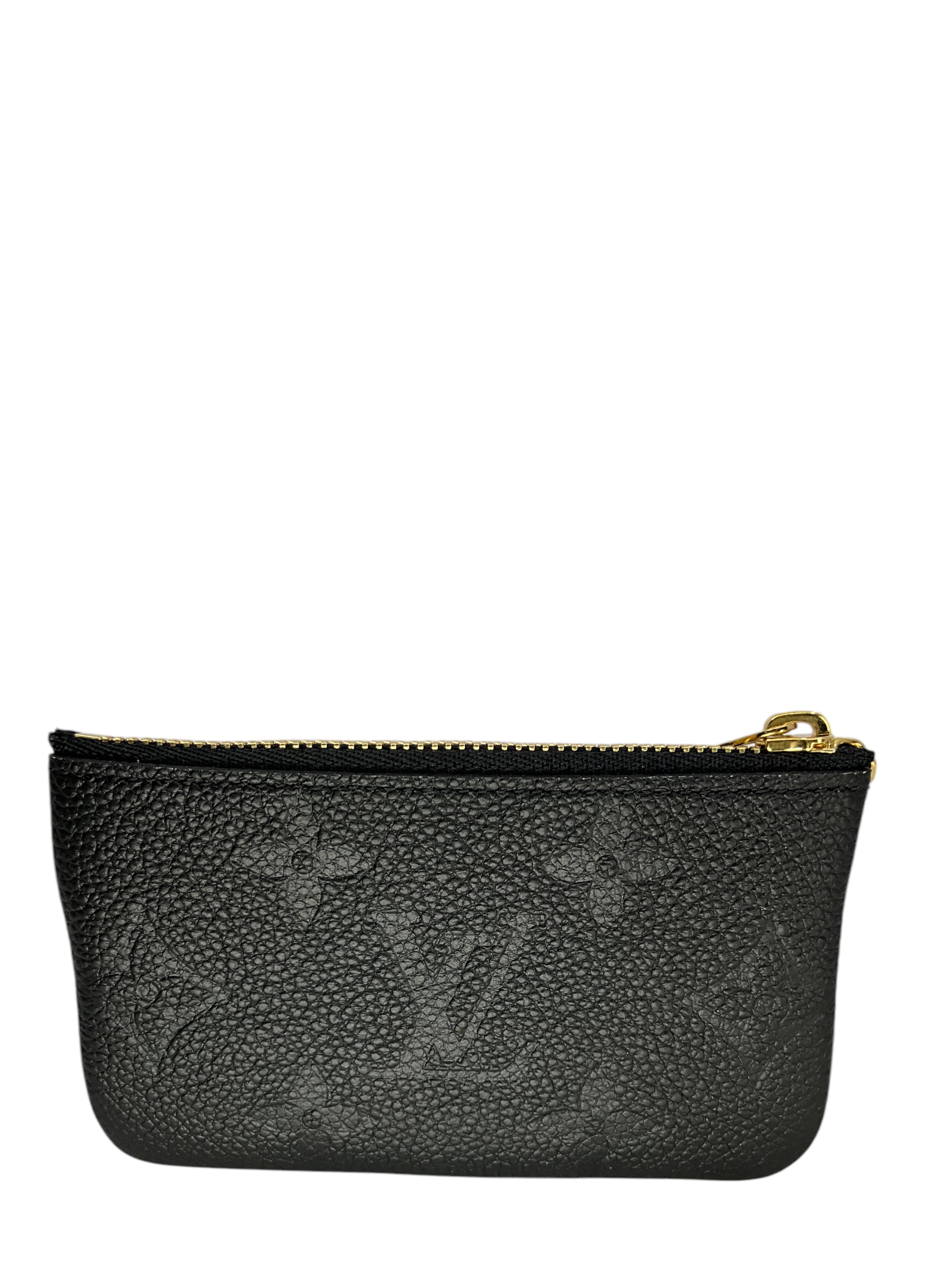 Authentic LOUIS VUITTON Monogram Empreinte Leather Key Pouch - Luxury Compact Wallet for Keys & Cards - Perfect for Everyday Use, Travel & Gift Giving