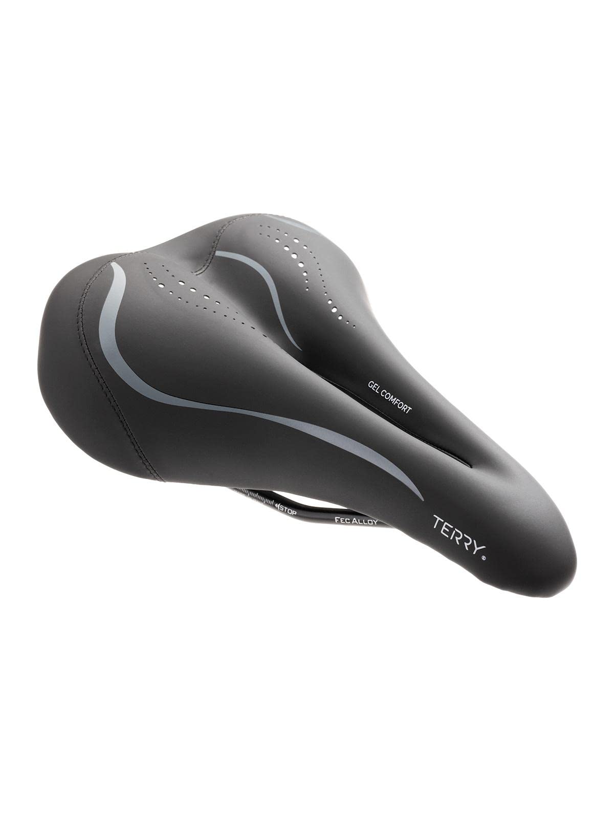 Terry Liberator X Gel Italia Women's Bike Saddle - Comfortable Cycling Seat with Thin Gel Layer & Dura-Tek Synthetic Cover - Perfect for Road Bikes, Mountain Bikes & Indoor Cycling