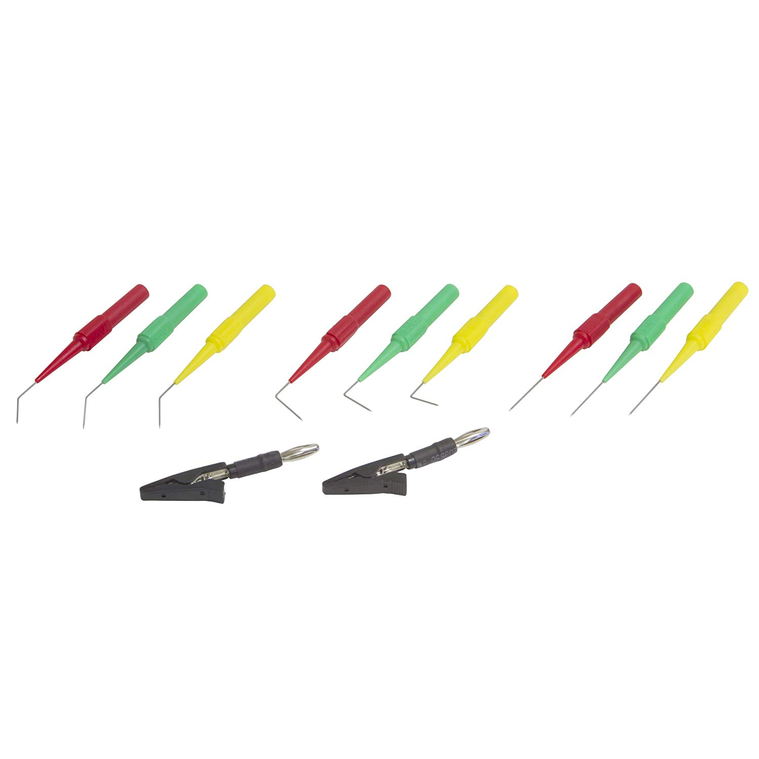 Lisle 64750 11 Piece Meter Back Probe Kit - Automotive Electrical Testing Tool for Mechanics & DIY Enthusiasts - Perfect for Diagnosing Car Battery, Alternator & Wiring Issues