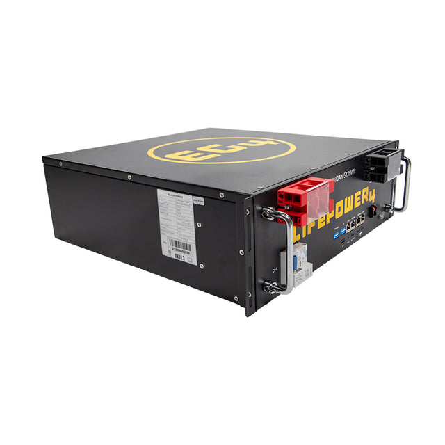 EG4 LifePower4 [V2] 48V 100AH Lithium Battery | 5.12kWh Server Rack Battery | UL Listed | Best for Solar Energy Storage, Home Backup Power & Off-Grid Applications