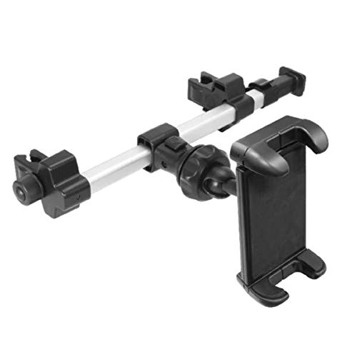 Macally Adjustable Car Headrest Tablet Holder - Universal iPad Mount for Backseat Kids (Fits 4.7-12.9