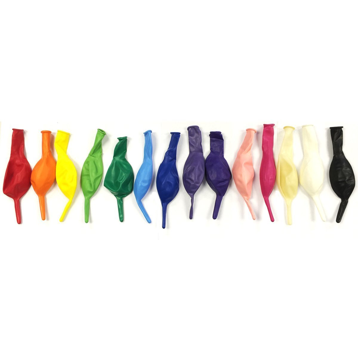 AllyDrew 12-inch Red Latex Link-o-Loon Needle Tail Balloons - Pack of 30 | Perfect for Birthday Parties, Baby Showers & Decorative Events
