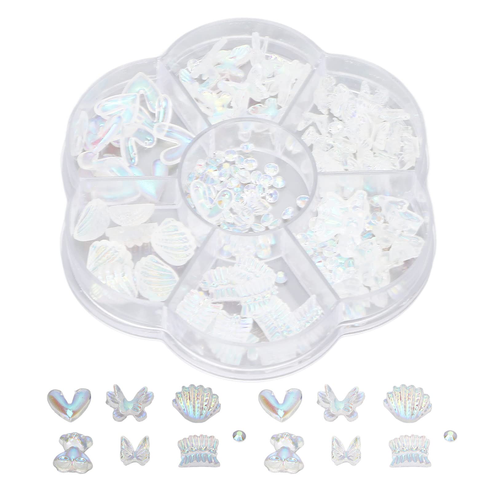 3D Resin Nail Art Decorations - Fashionable & Charming Nail Charms for Women | Perfect for Nail Salon, DIY Manicures, Party Nails & Gift Giving