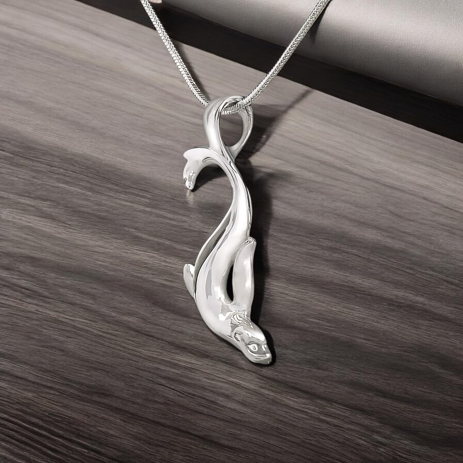 Sterling Silver Sea Lion Pendant Necklace for Women - Ocean Animal Jewelry, Beachy Charm Necklace, Unique Sea Life Gift for Ocean Lovers | Perfect for Beach Vacations, Birthday Gifts & Marine-Themed Parties